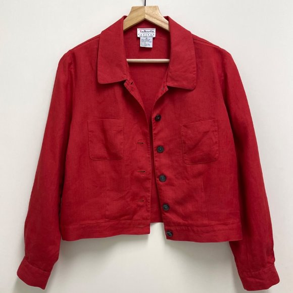 Talbots Jackets & Blazers - Talbots 100% Irish Linen Button-Up Top-Coat